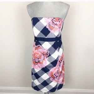 Lilly Pulitzer strapless gingham dress